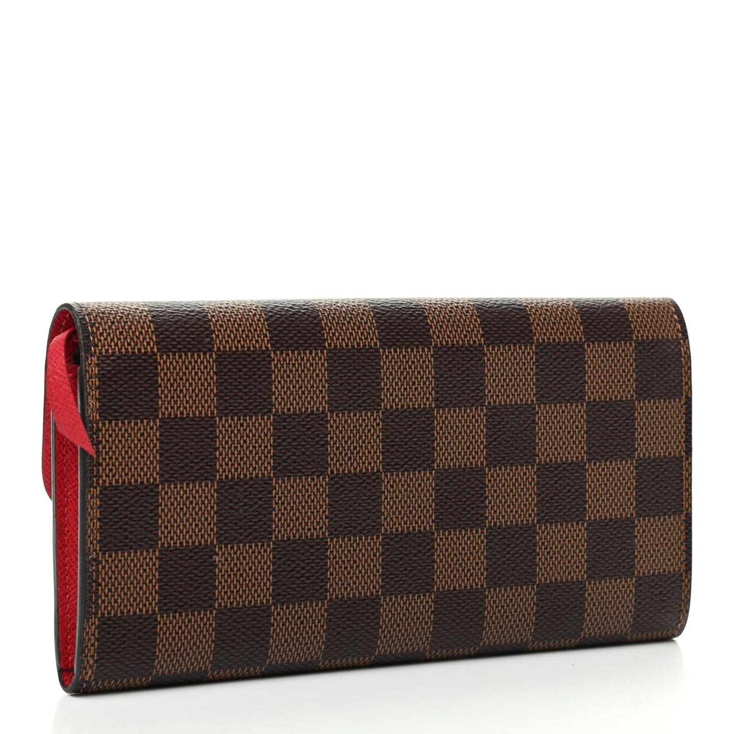 Damier Ebene Emilie Wallet Red