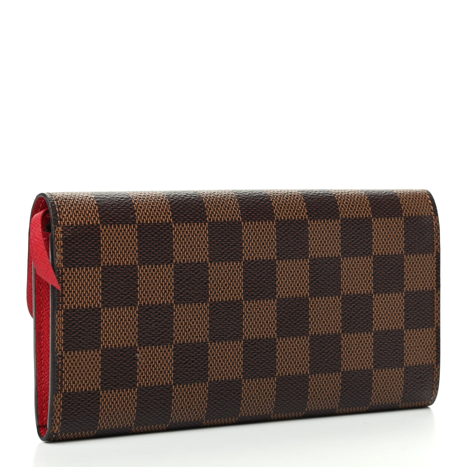 Louis Vuitton Damier Ebene Emilie Wallet Red 3 of 8