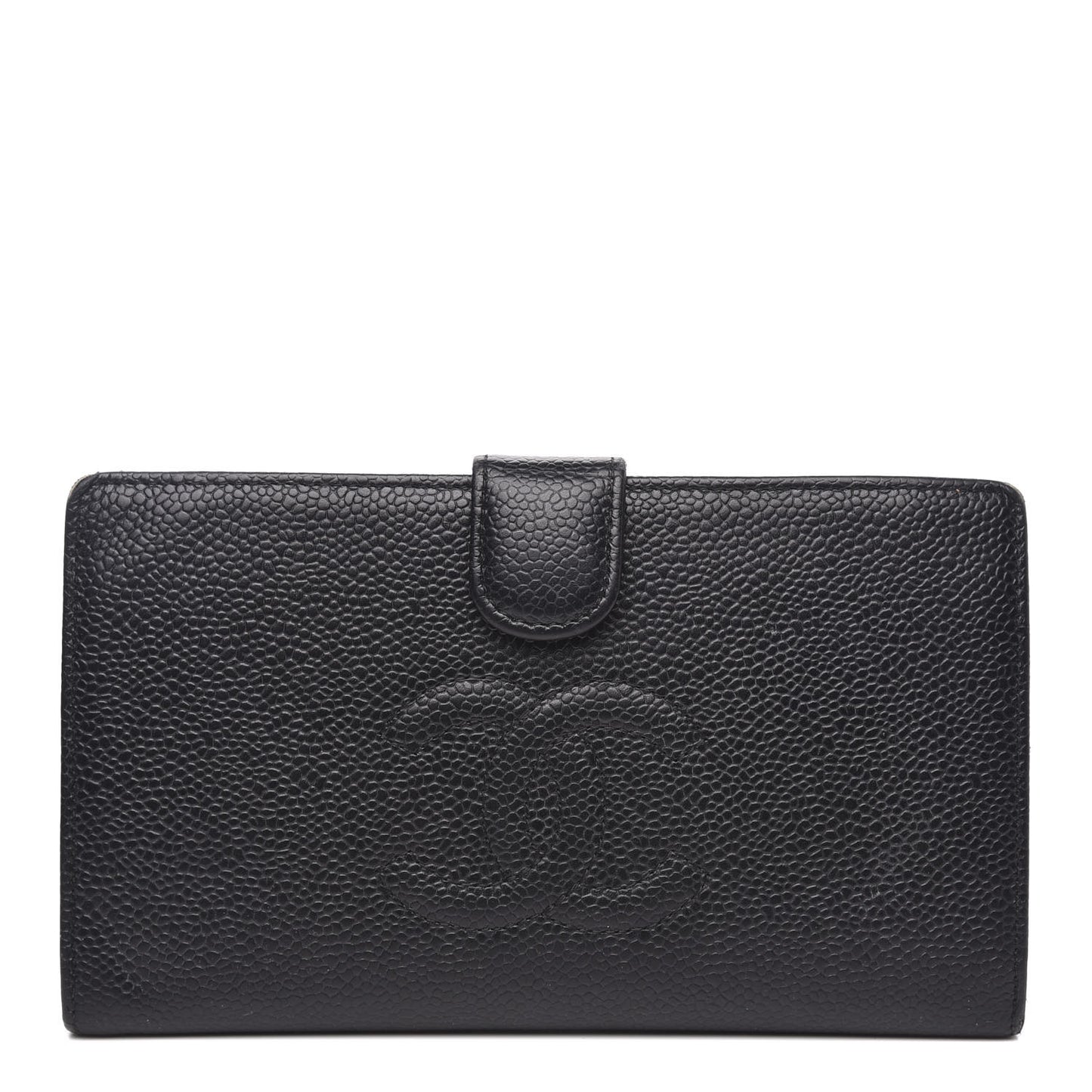Caviar Timeless CC French Wallet Black