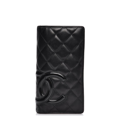 Chanel Calfskin Quilted Cambon Yen Wallet Black 1 of 17