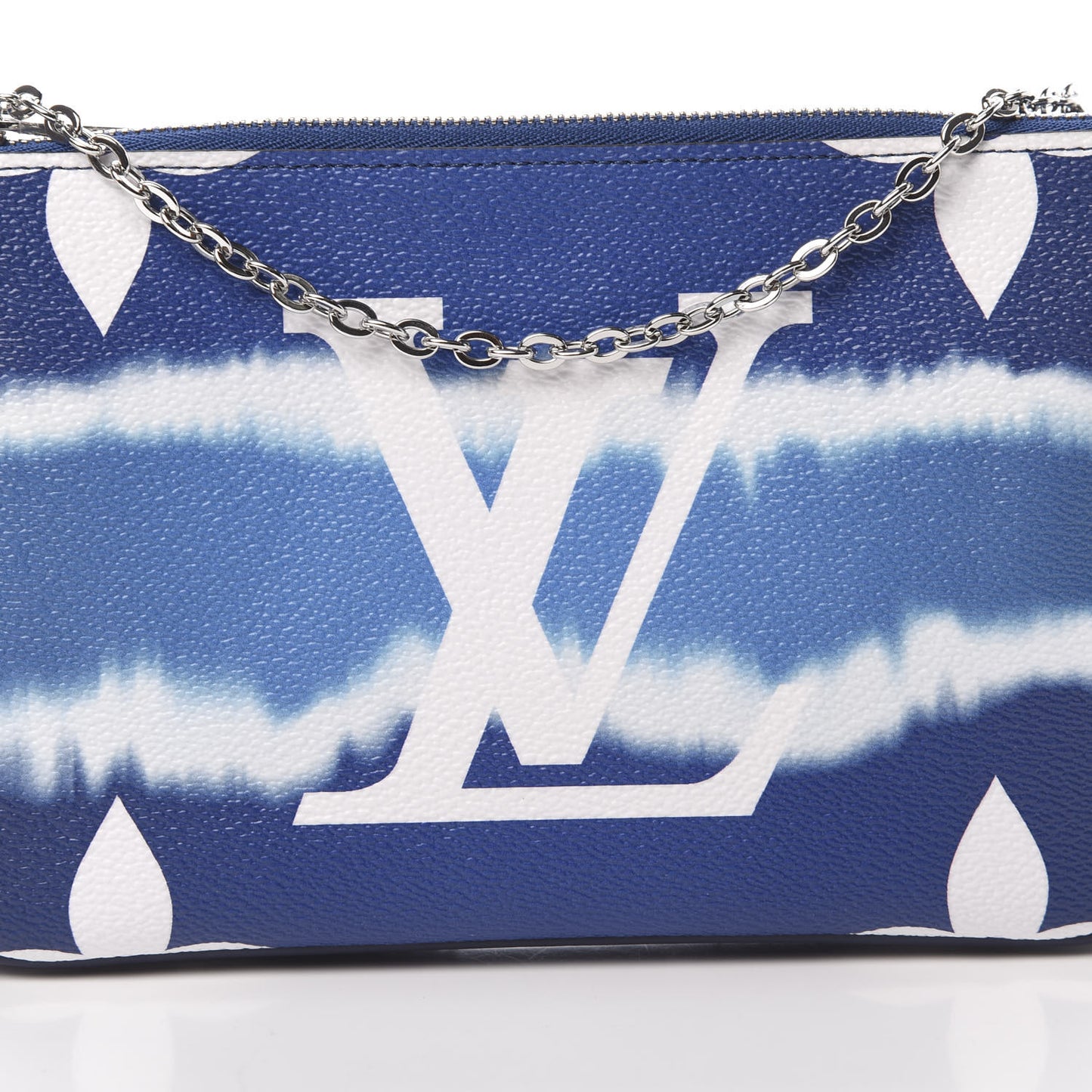 Monogram Giant Escale Double Zip Pochette Blue