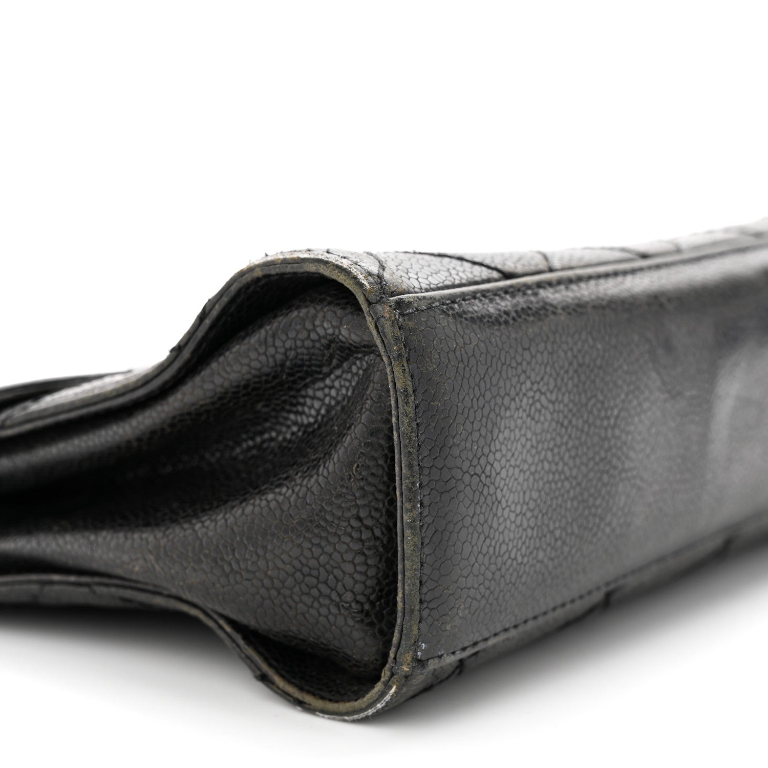 Chanel Crumpled Grained Calfskin Medium CC Crave Flap Black 9 of 14