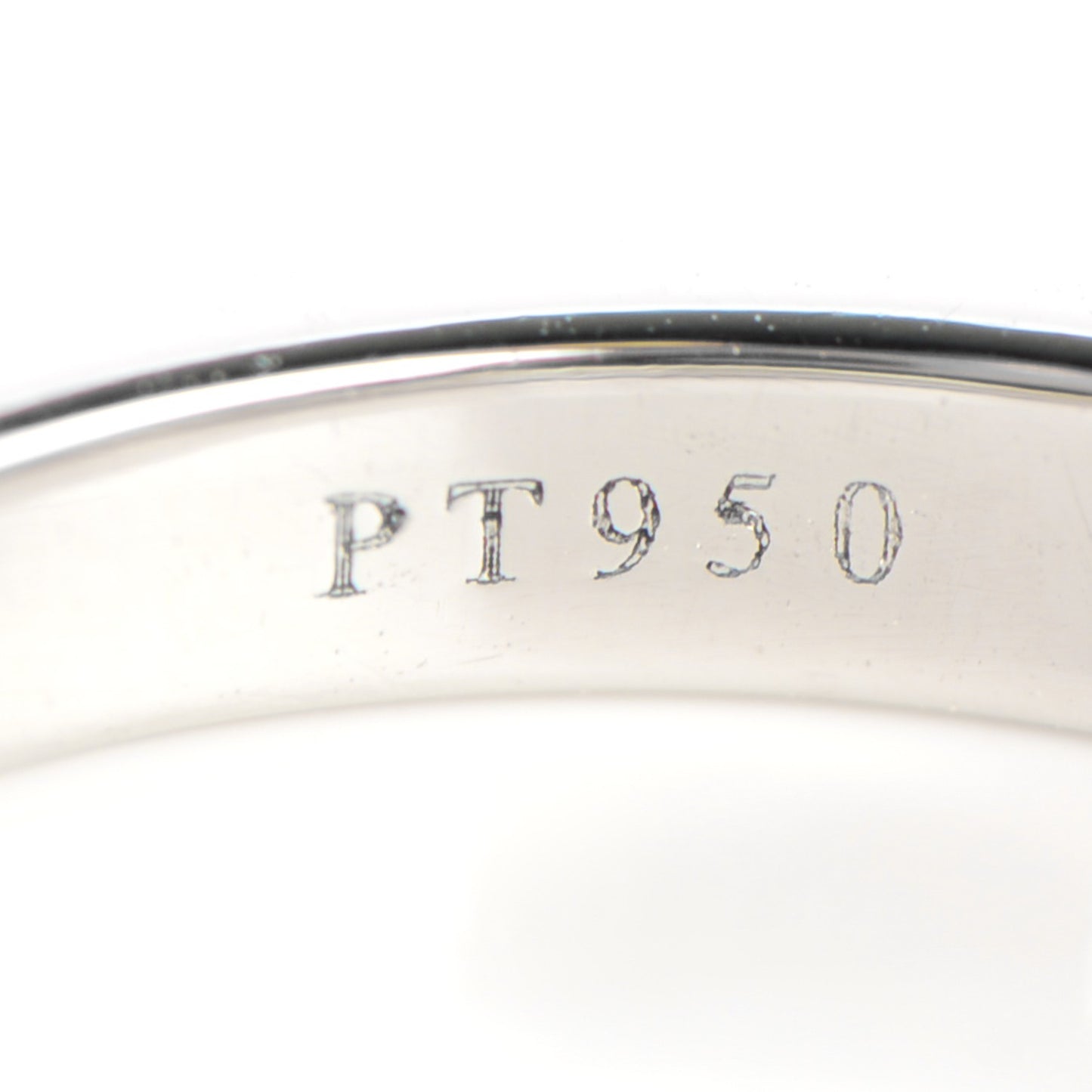 Platinum Diamond Half Circle Wedding Band Ring 5.5