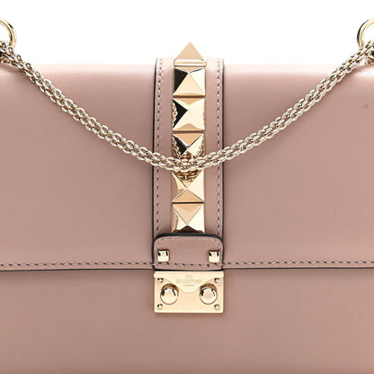 Valentino Garavani Vitello Medium Glam Lock Rockstud Flap Poudre 8 of 10