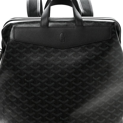 Goyard Goyardine Calfskin Cisalpin MM Backpack Jet Black 6 of 8