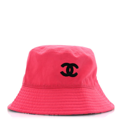 Chanel Canvas Coco Cambon Bucket Hat S Fuchsia Black 1 of 9