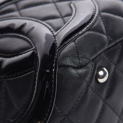 Chanel Calfskin Quilted Large Cambon Bowler Black 12 of 20