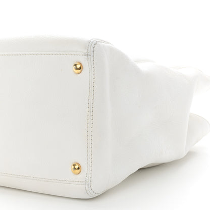 Chanel Calfskin Cerf Executive Shopper Tote White 14 of 18