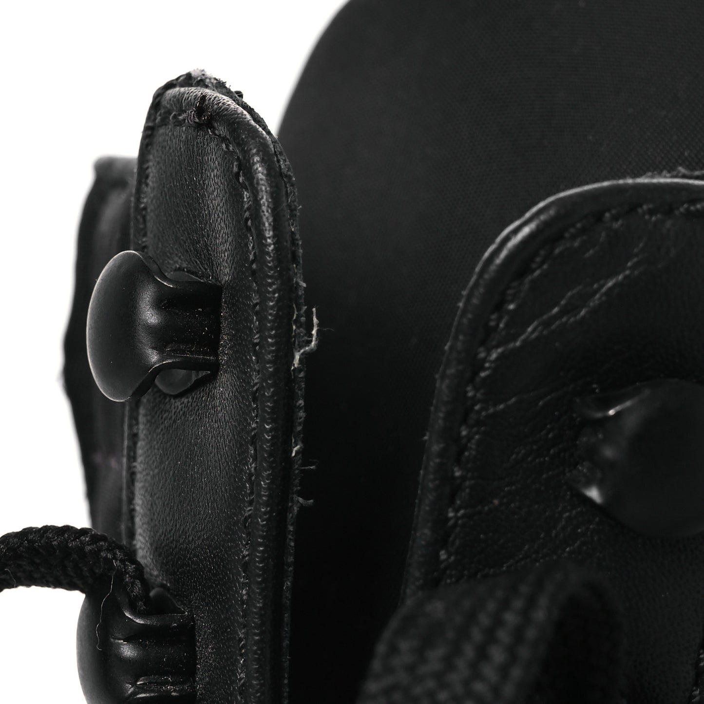 Spazzolato Re-Nylon Metal Triangle Logo 110mm Ankle Boots 37.5 Black