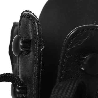 Prada Spazzolato Re-Nylon Metal Triangle Logo 110mm Ankle Boots 37.5 Black 13 of 13