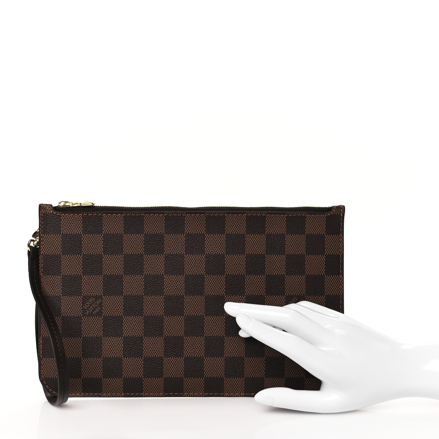 Louis Vuitton Damier Ebene Neverfull MM GM Pochette 2 of 9