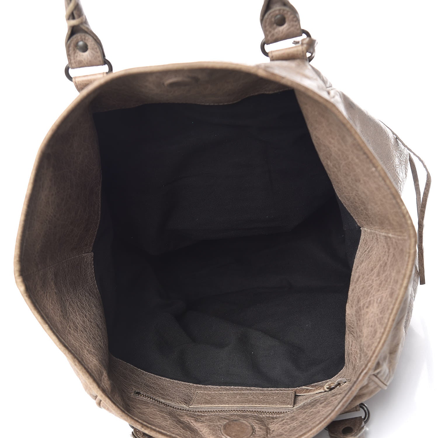 Balenciaga Agneau Classic Hardware S Sunday Tote Gris Poivre 5 of 21