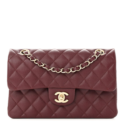Chanel Caviar Quilted Small Double Flap Burgundy 1 of 13
