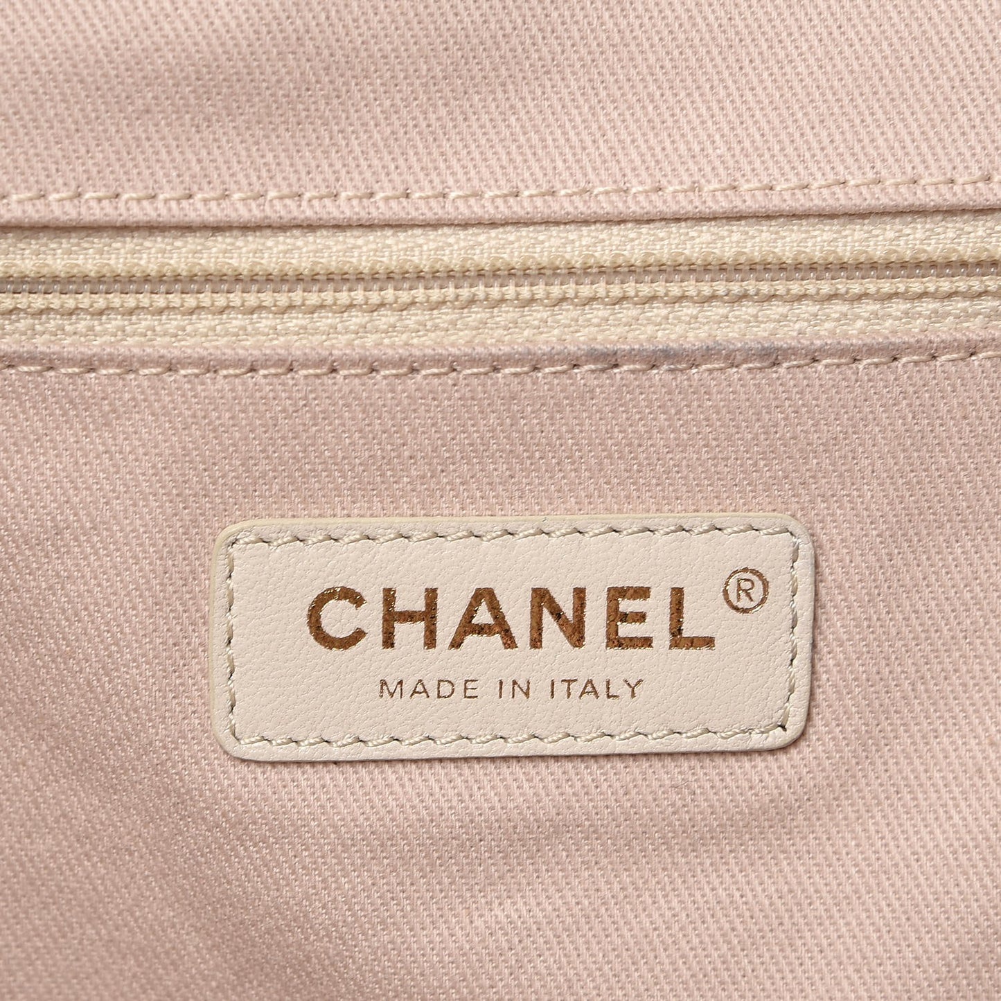 Canvas Large Deauville Tote Light Beige