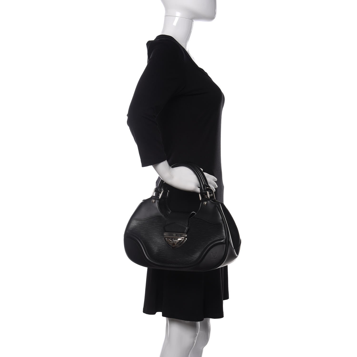 Louis Vuitton Epi Montaigne Sac Black 2 of 12