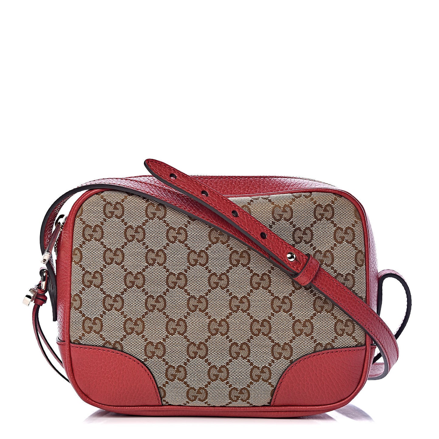 Monogram Mini Bree Messenger Bag Red