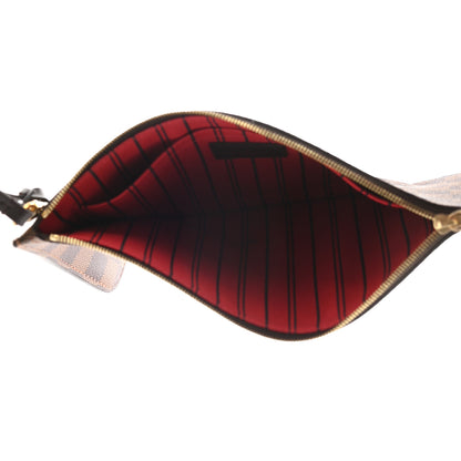 Louis Vuitton Damier Ebene Neverfull MM GM Pochette 5 of 9