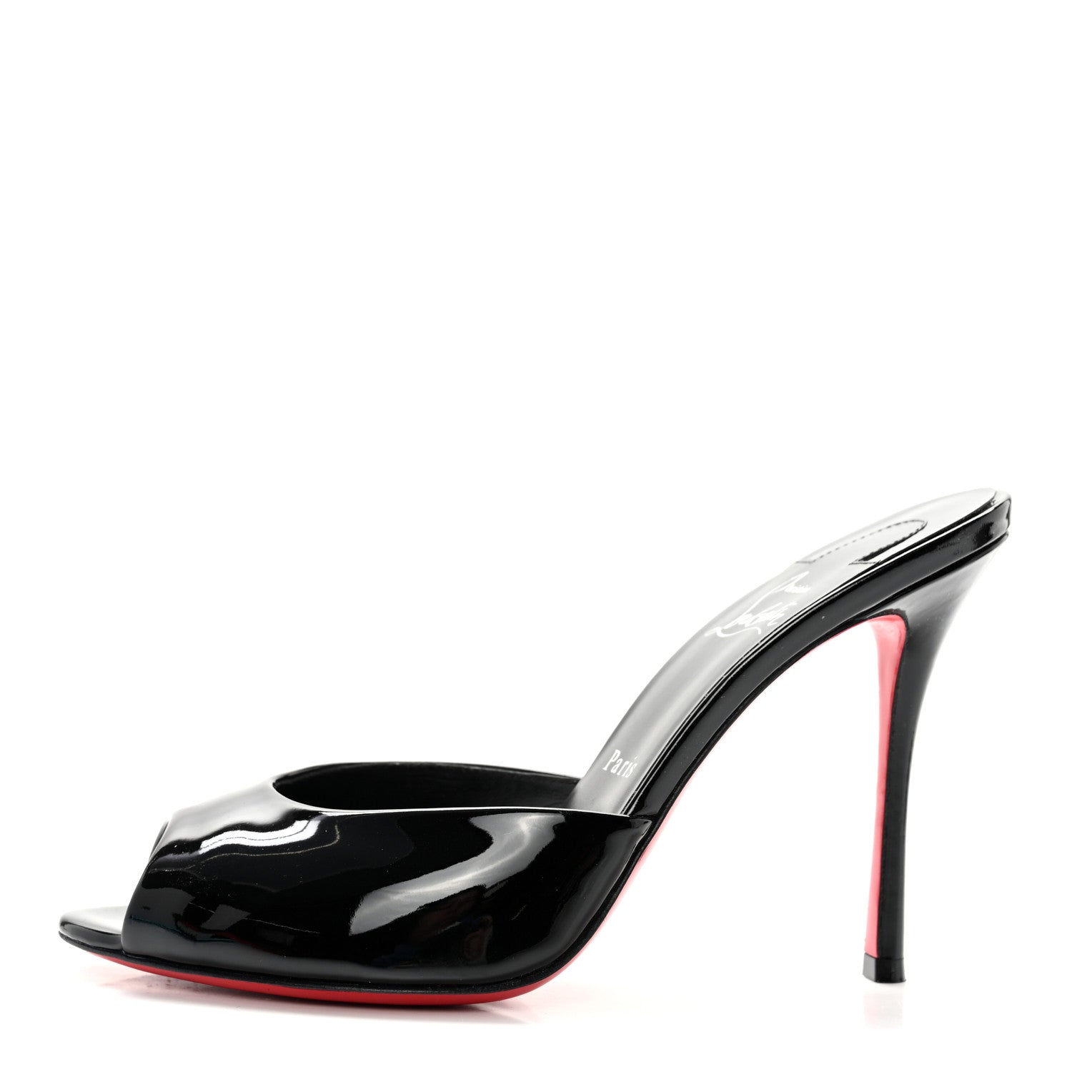 Christian Louboutin Patent Me Dolly 100 Sandals 38.5 Black 1 of 12