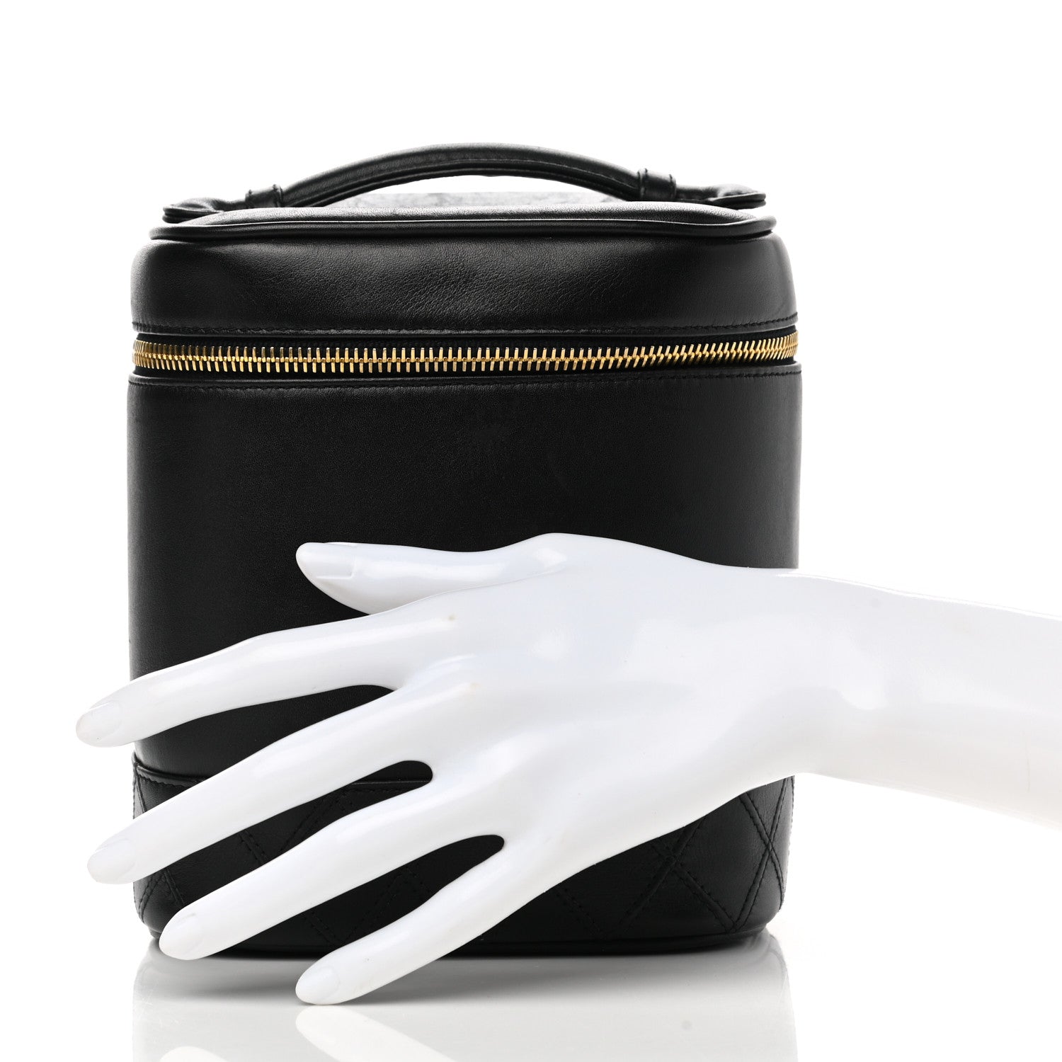 Chanel Lambskin Vanity Cosmetic Bag Black 2 of 11