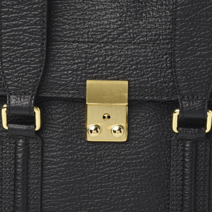 3.1 Phillip Lim 3.1 Textured Calfskin Medium Pashli Satchel Black 9 of 9