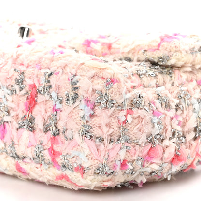 Chanel Tweed Quilted Mini Rectangular Flap Light Pink Silver Blue 10 of 10