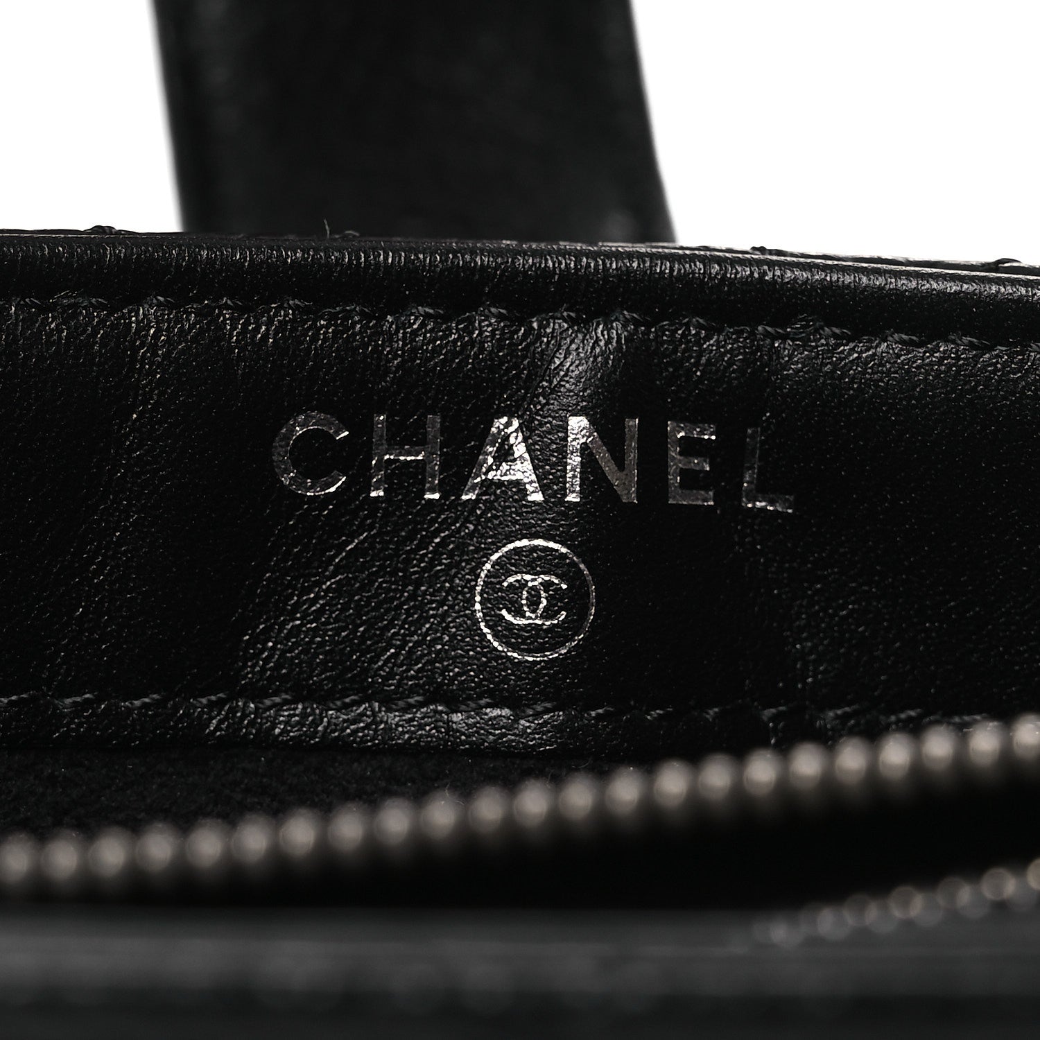 Chanel Caviar Quilted Phone Holder Clutch Black 6 of 11