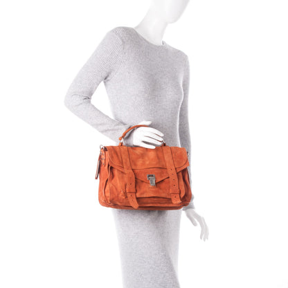Proenza Schouler Suede PS1 Medium Satchel Red Clay 3 of 8