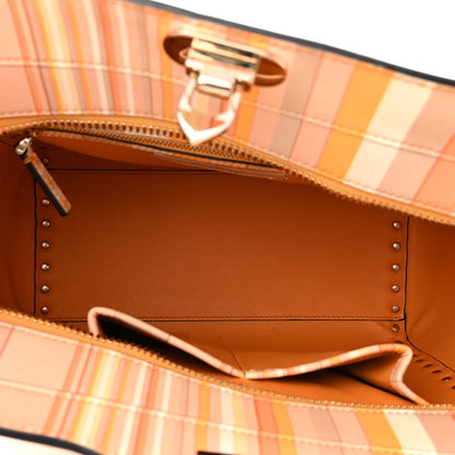 Valentino Garavani Vitello Native Couture 1975 Rockstud Double Handle Tote Mandarin Sorbet 5 of 9