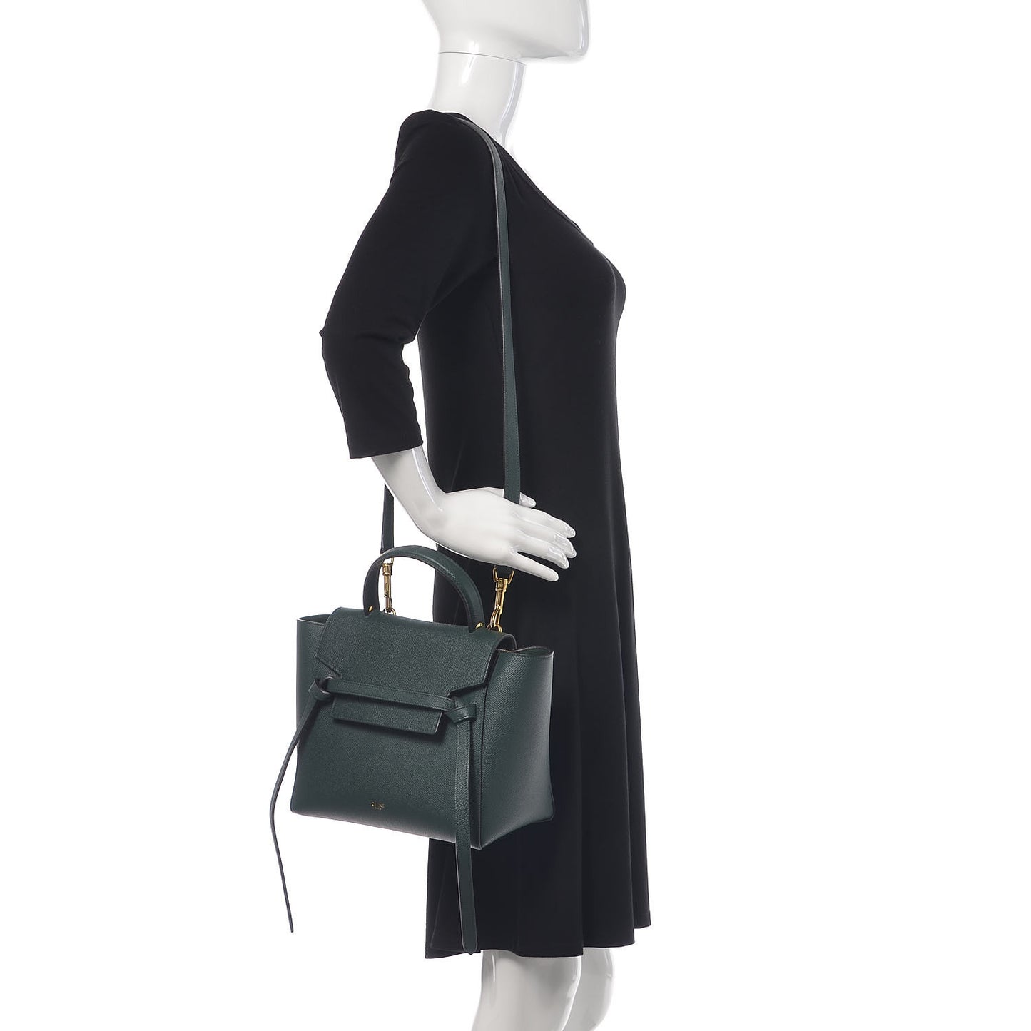 Baby Grained Calfskin Micro Belt Bag Amazone