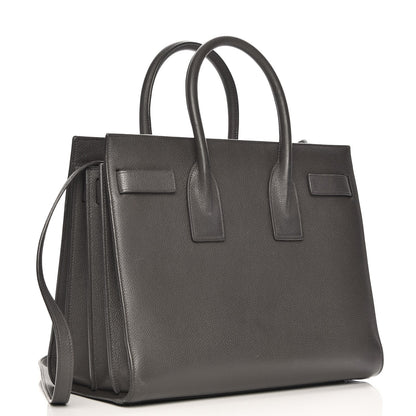 Saint Laurent Grained Calfskin Small Sac De Jour Coal 4 of 11