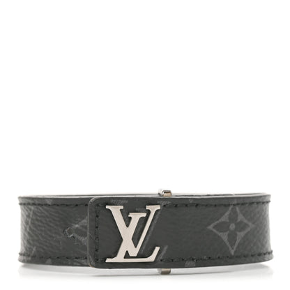 Louis Vuitton Monogram Eclipse LV Slim Bracelet 19 1 of 4