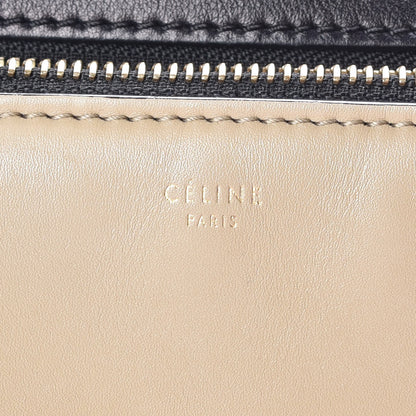 Celine Smooth Calfskin Medium Bi-Color Edge Shoulder Bag Black Cream 8 of 15