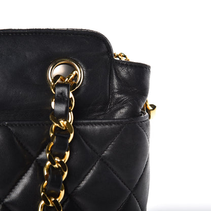 Chanel Lambskin Quilted Shoulder Bag Black 11 of 13