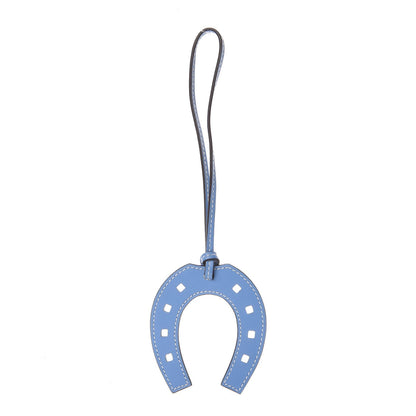 Hermes Swift Paddock Horseshoe Bag Charm Bleu Paradis 1 of 4