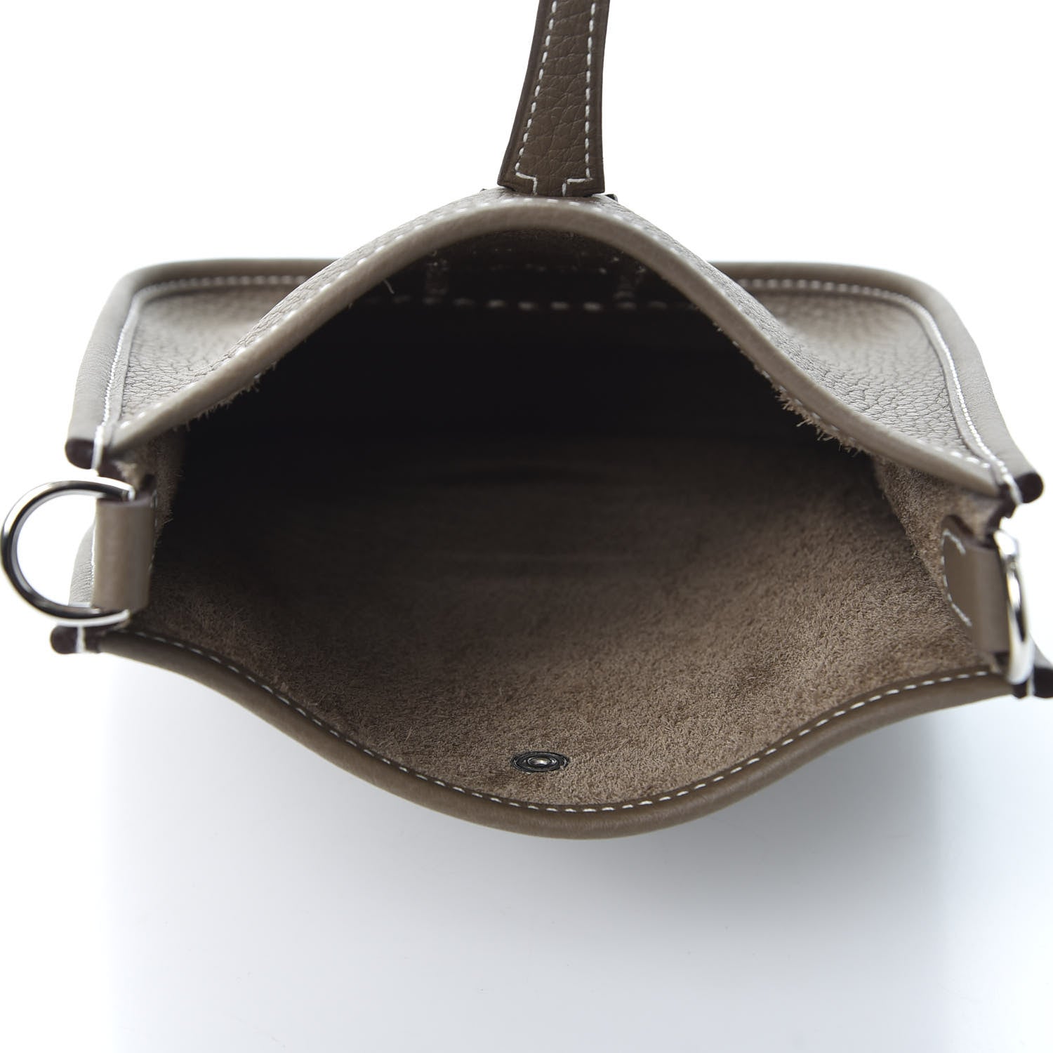 Hermes Taurillon Clemence Amazone Evelyne TPM Etoupe Bleu Indigo 4 of 9