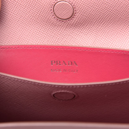 Prada Saffiano Cuir Small Double Handle Tote Pesco 7 of 13