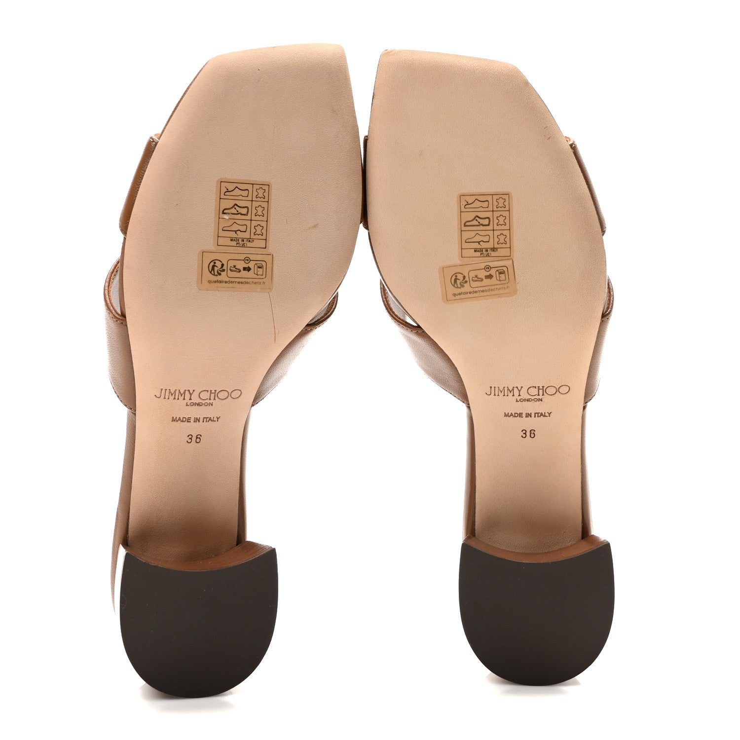 Jimmy Choo Nappa Ellison 48mm Sandals 36 Cuoio 6 of 8