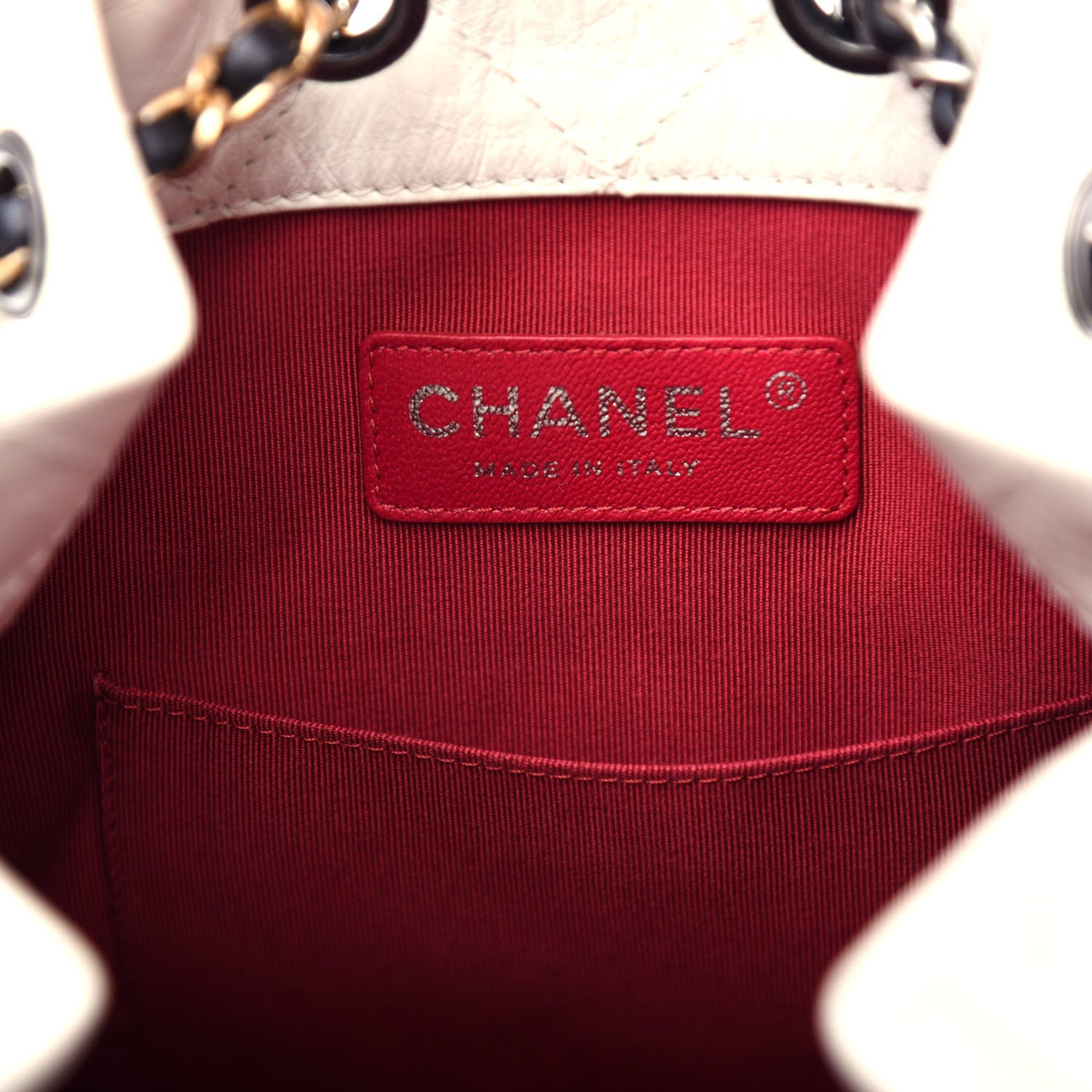 Chanel Aged Calfskin Quilted Small Gabrielle Backpack Black White 6 of 10