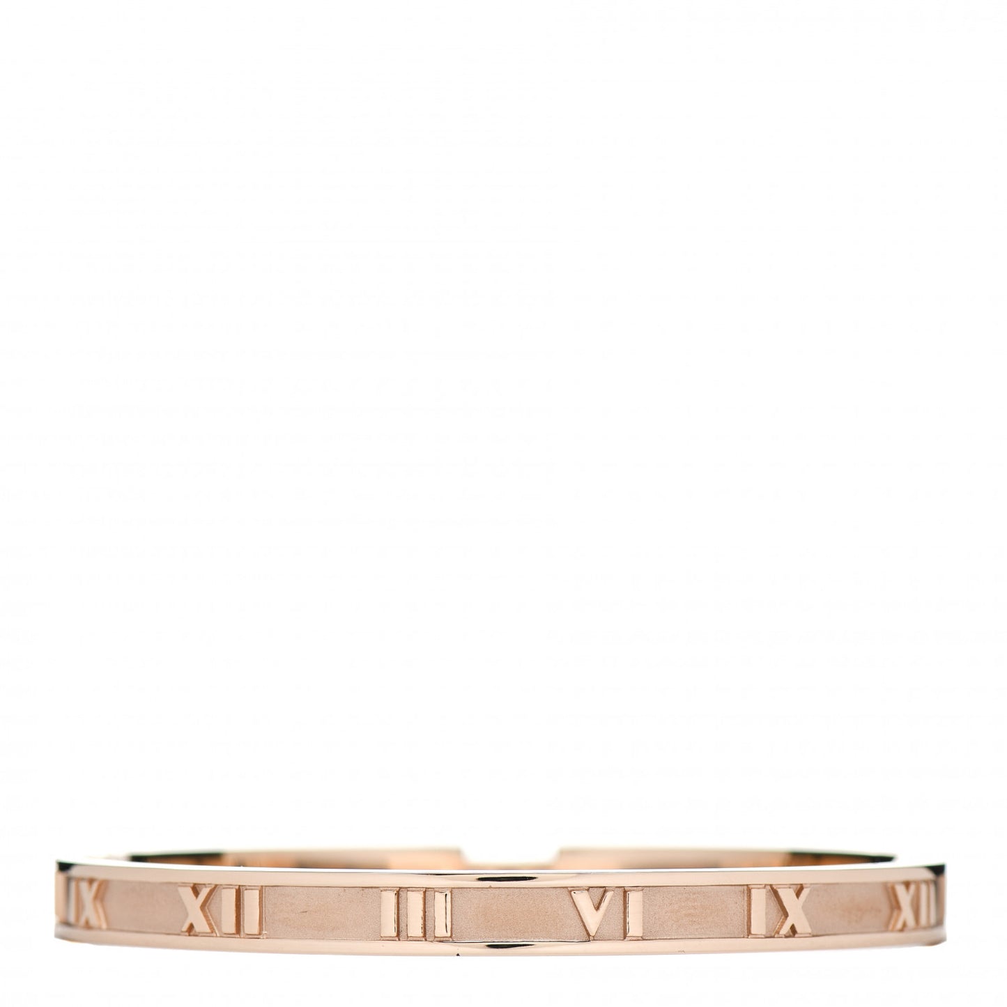 18K Rose Gold Diamond Atlas Closed Hinged Bangle Bracelet