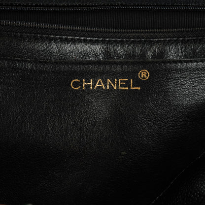 Chanel Caviar Quilted Jumbo Kelly Flap Black 7 of 9