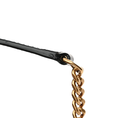 Saint Laurent Calfskin Y Quilted Monogram Small Loulou Chain Satchel Black 11 of 11