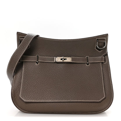 Hermes Taurillon Clemence Jypsiere 28 Etoupe 1 of 10