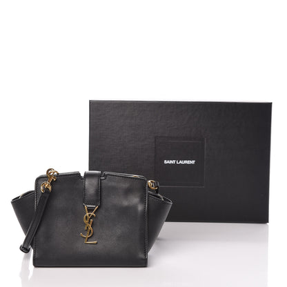 Saint Laurent Calfskin Monogram Toy Cabas Black 10 of 10