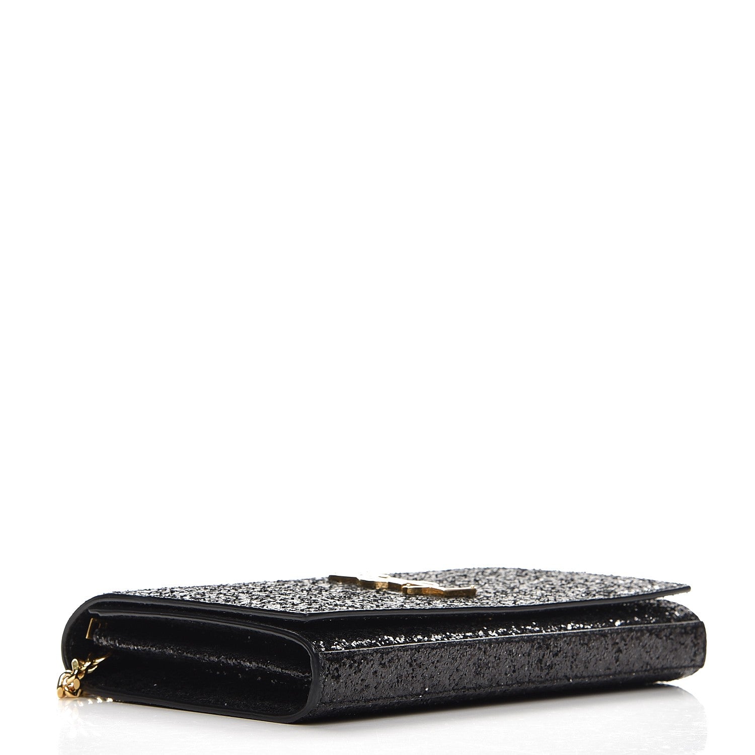 Saint Laurent Glitter Galactica Monogram Chain Wallet 4 of 7