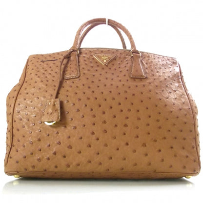 Prada Ostrich Executive Tote Cognac 1 of 11