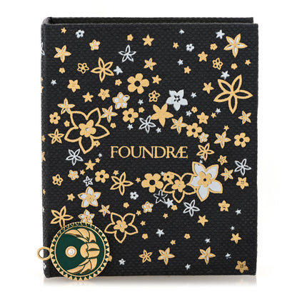 Foundrae 18K Yellow Gold Diamond Champleve Enamel Protection Medallion Pendant Green 4 of 4