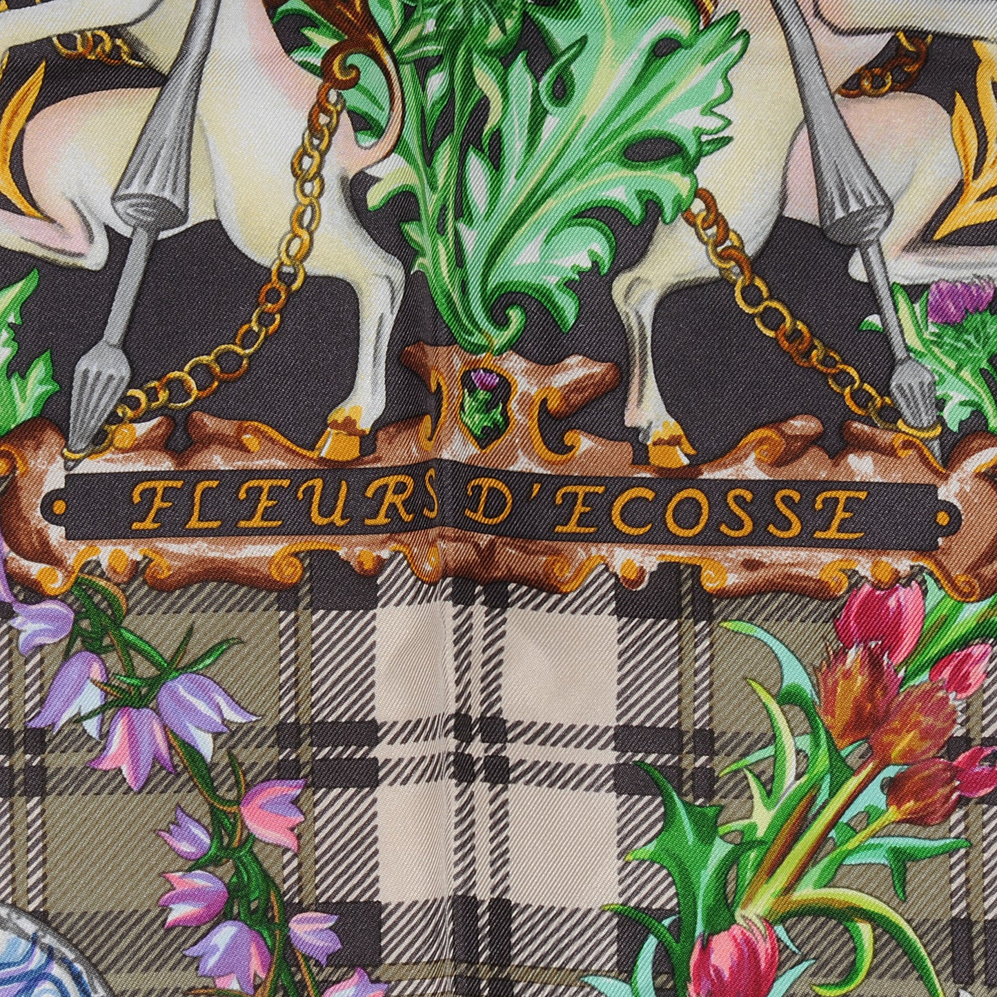 Silk Fleurs D Ecosse Scarf 90