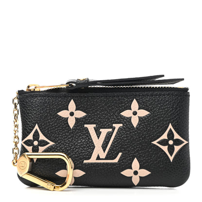 Louis Vuitton Empreinte Monogram Giant Key Pouch Black Beige 1 of 6