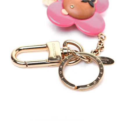 Louis Vuitton Resin Wood Vivienne Bag Charm Pink 7 of 7