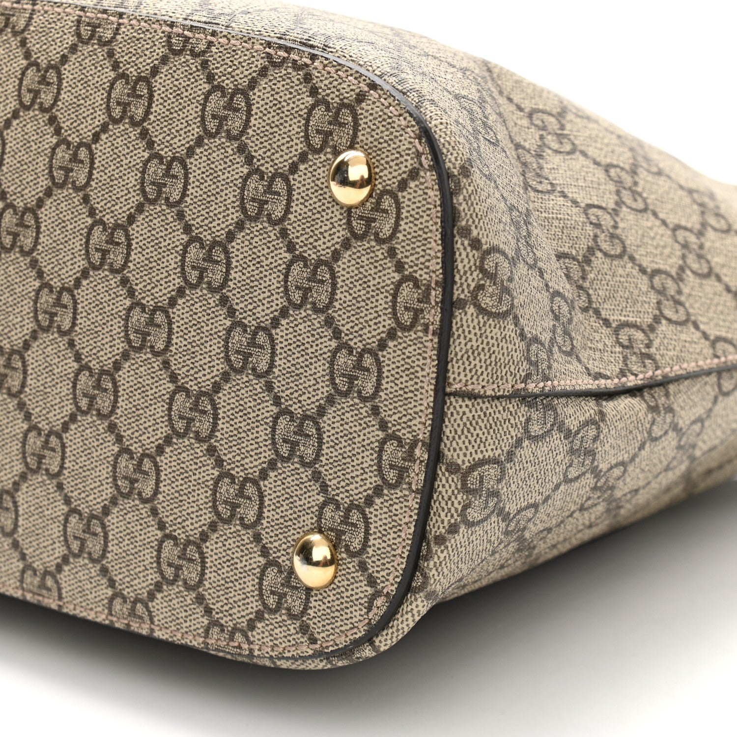 Gucci GG Supreme Monogram Linea A Hobo Brown 10 of 14